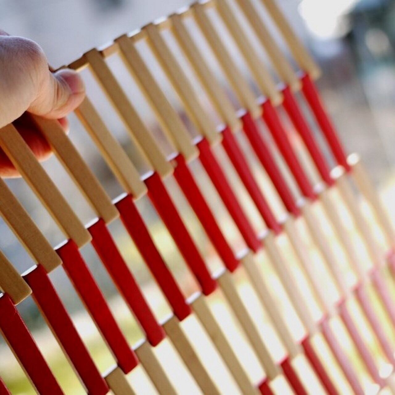 すのこ鍋敷き ポットマット 天然木キッチン道具 ドイツヴィンテージ