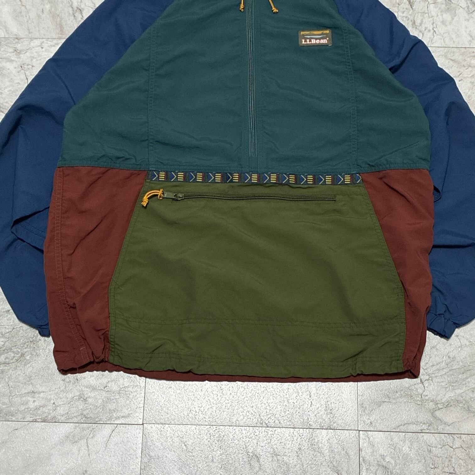 L.L.Bean エルエルビーン アノラックパーカー チロリアン 山タグ 切替