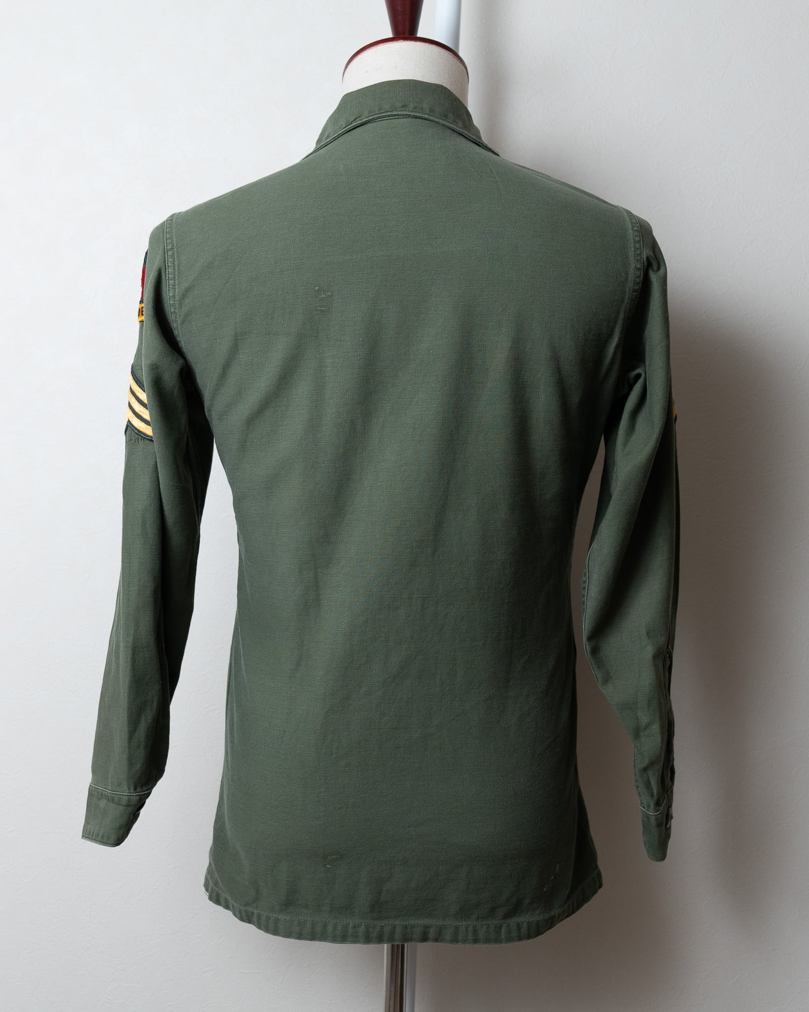 14 1/2】U.S.Army 70's OG-107 Utility Shirt Cotton100％ 