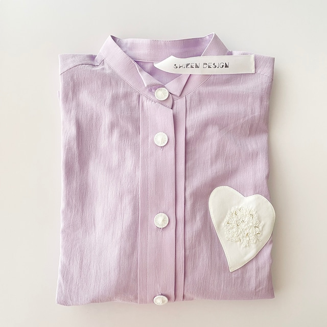 Shizen Designコラボレーションシャツ ＜白い紫陽花＞
