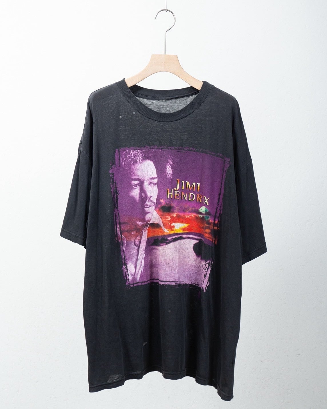 good damage & fade both sides printed T-shirt / 