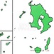 少しゆるい鹿児島県地図 【I_202】　Kagoshima prefecture map a little loose