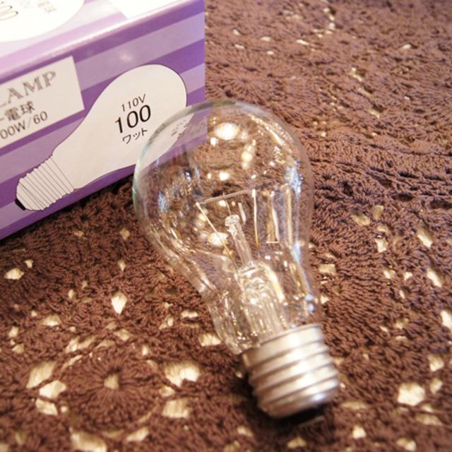 E26　100W　一般球 クリア　（白熱電球）
