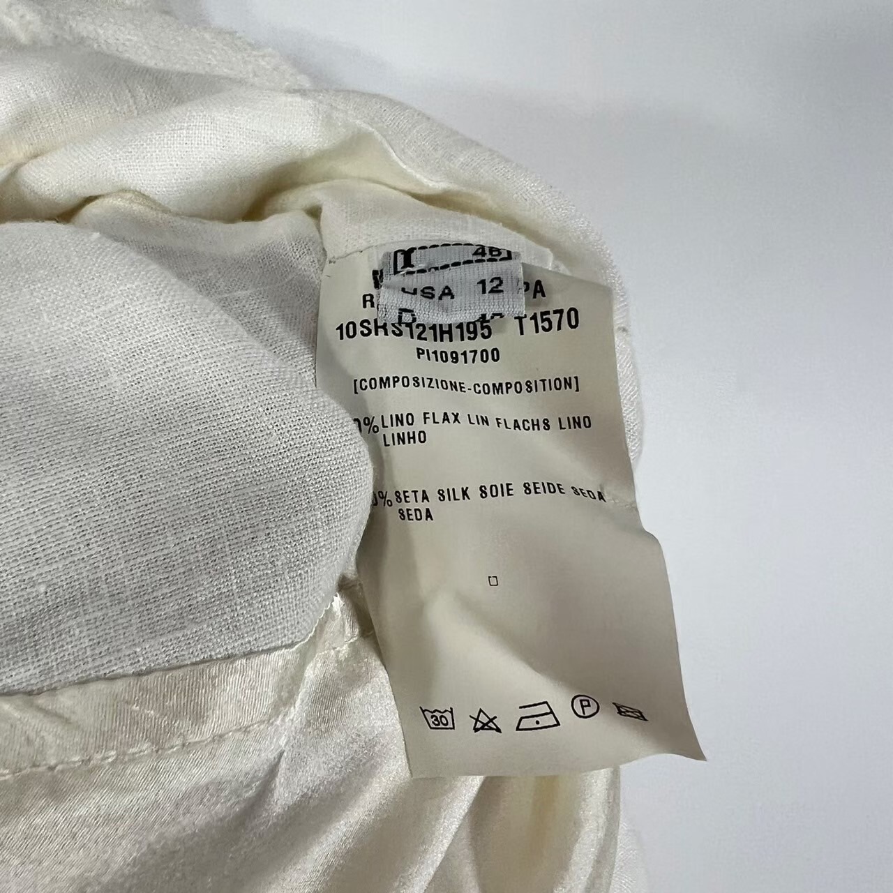 ROBERTA SCARPA シルク混 ノーカラージャケット