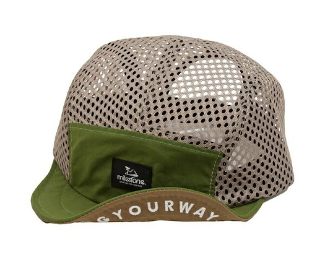 【milestone】 MSC-013-grn Cap (GrassGreen Beige)