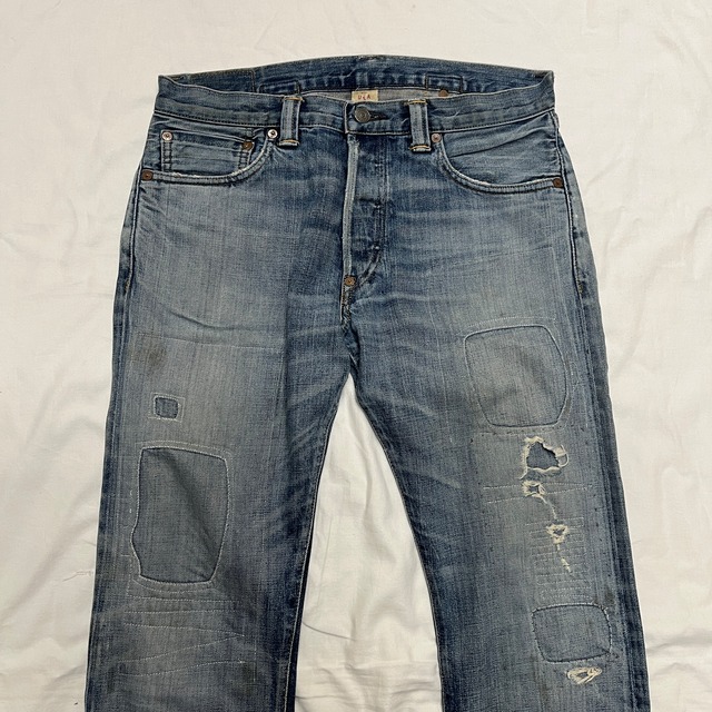 RRL1936 BUCKLE BACK DENIM PANT BOY FIT
