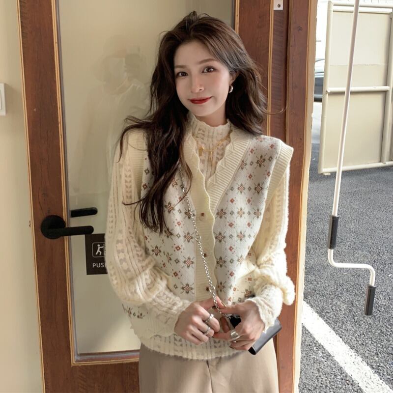 オータムスタイルスタンダードレースシャツ ジャケット レトロ 秋物 1号婦人58379050567