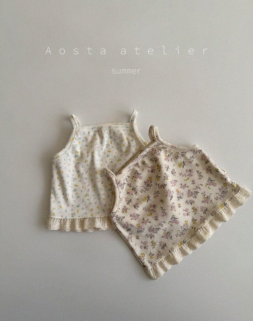 【Aosta】 flower＊ camisole