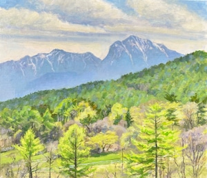 油絵#17「春の高原」F10 / Oil painting #17 "Spring Plateau" F10