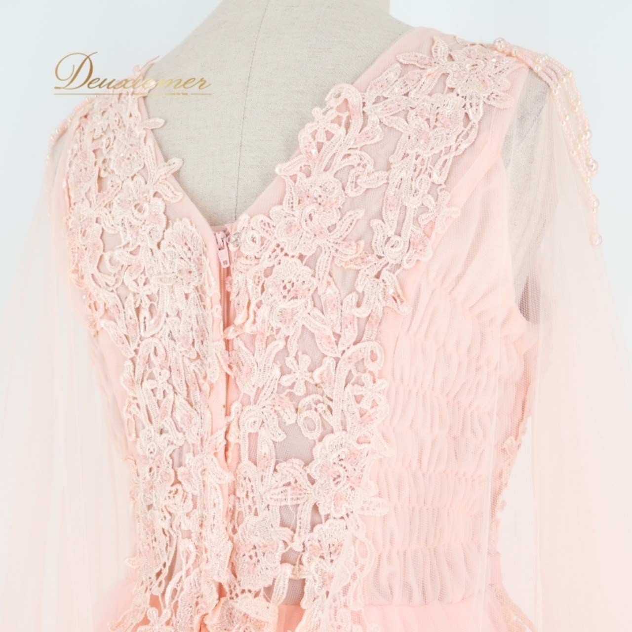 パーティドレス ワンピース ドレス カラードレス ピンク系 イチオク ICHIOKU 発表会 演奏会 パーティ レース フリル 明るい ビーズ チュール 発表会ドレス フォーマルドレス 結婚式 ワンピースドレス 演奏会用ドレス パーティー用ドレス チュールドレス ドレス女性用 エレガントドレス レディースドレス