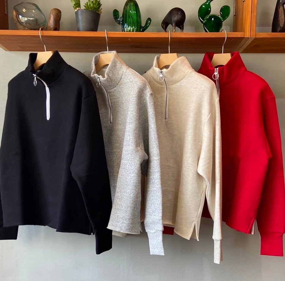 Luvourdays ラブアワーデイズ ハーフ ジップ HALF ZIP プル Luvourdays ラブアワーデイズ ハーフ ジップ HALF ZIP プル