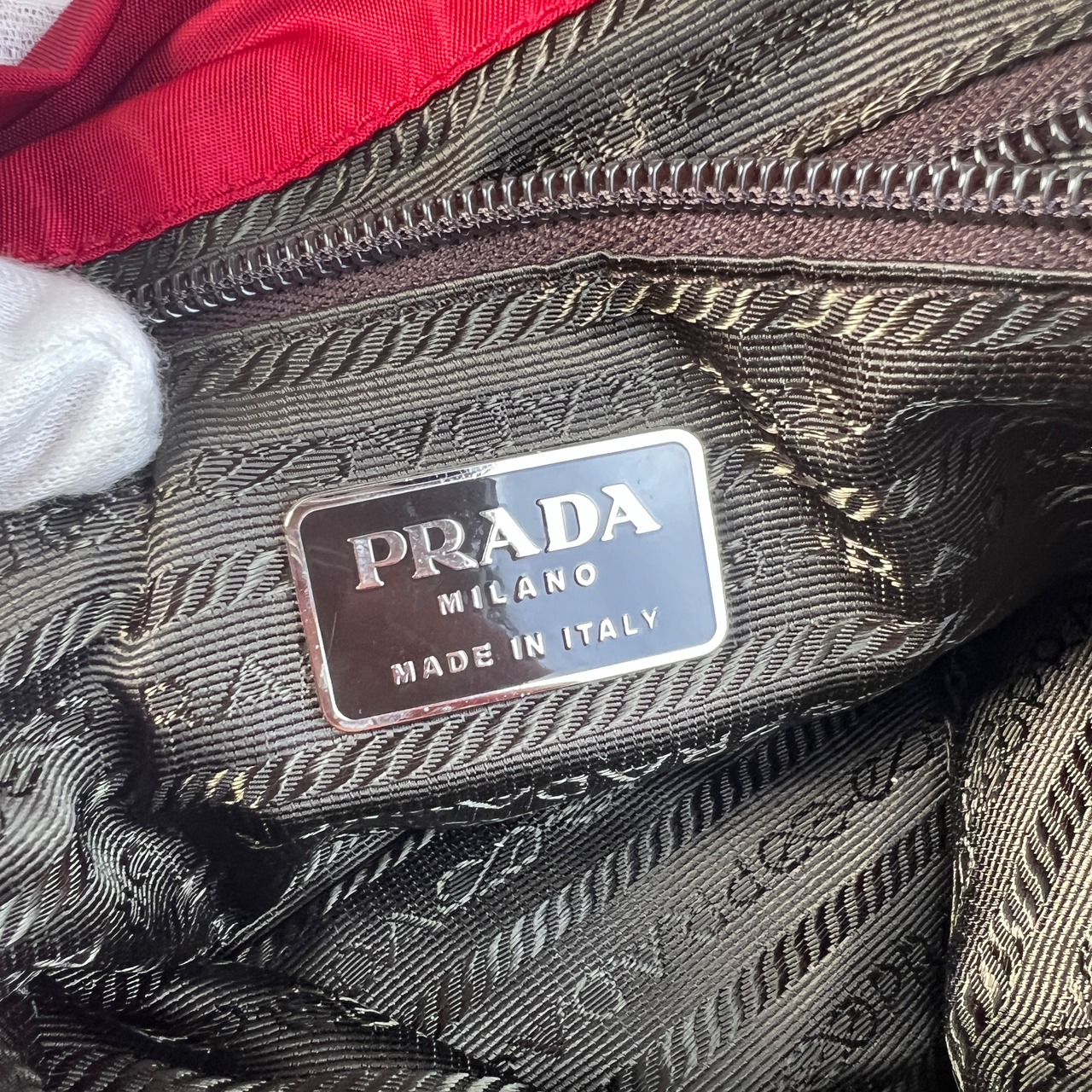 【最終処分SALE】PRADA プラダ  3ポケット ナイロンリュック レッド A-9054