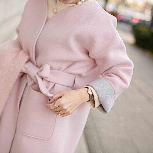 (original) neo coat 　（ライトピンク×ライトグレー）