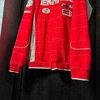 ENYCE コットンレーシングジャケット エニーチェ ストリート 赤×グレー XL