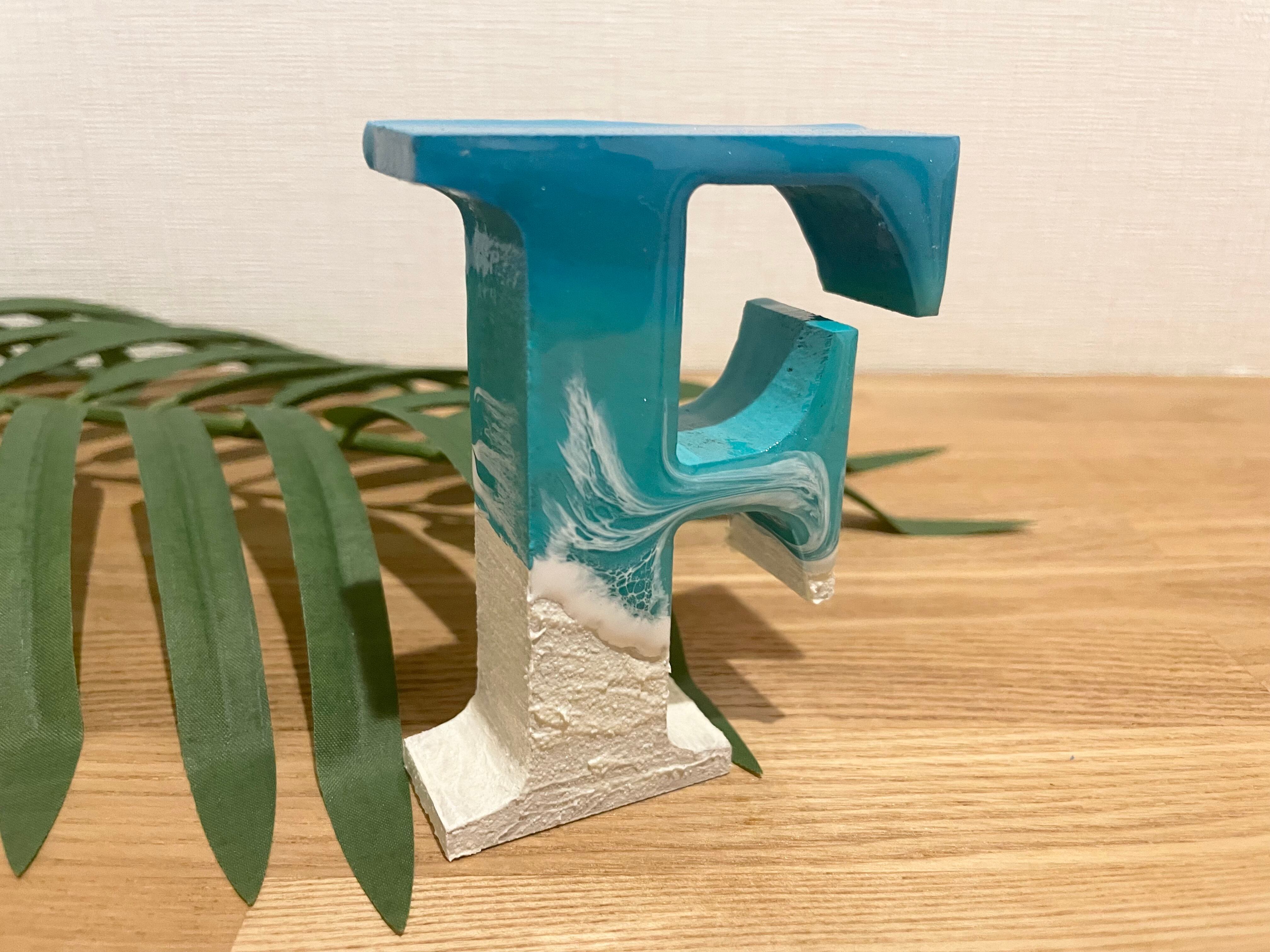 クラロウォールナット×藍色レジンアートコースター クラロウォールナット×藍色レジンアートコースター 食器