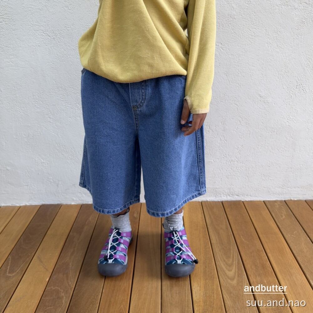 取寄:ANDBUTTER バミューダデニム/Jr※送料無料