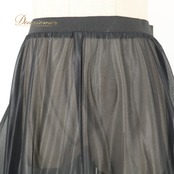 社交ダンス 衣装 Sekine セキネ ペチコート スカート レッスンウェア ブラック系 黒 透け感 シースルー フレア ボリューミー 光沢感 サテン生地 オーガンジー生地 華やか かわいい おしゃれ 上品 大人っぽい ダンス 練習 レッスン ダンス衣装 練習着 社交ダンス衣装
