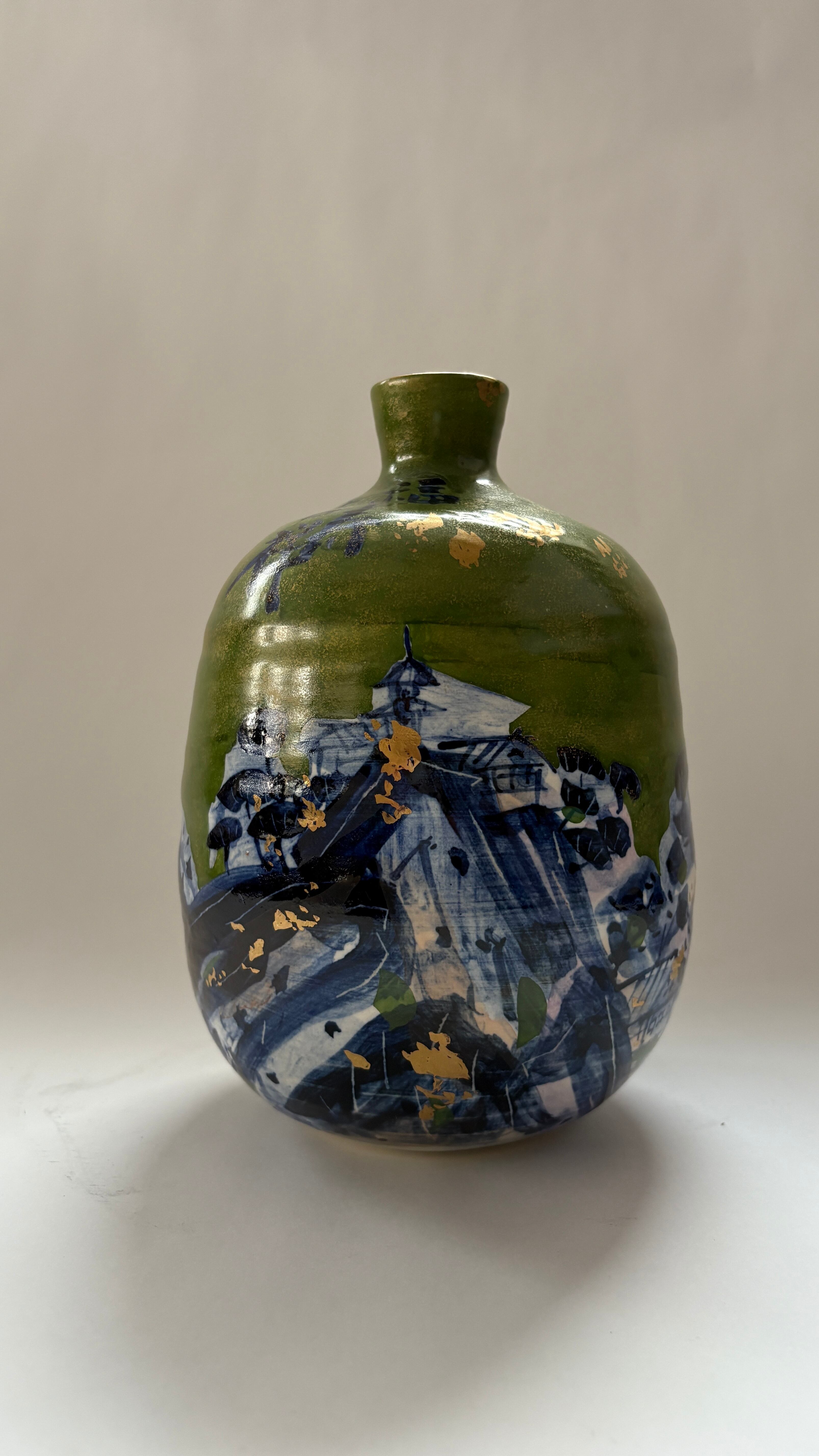 京焼】赤富士花瓶 里見厚作 | 和光カタヤマ