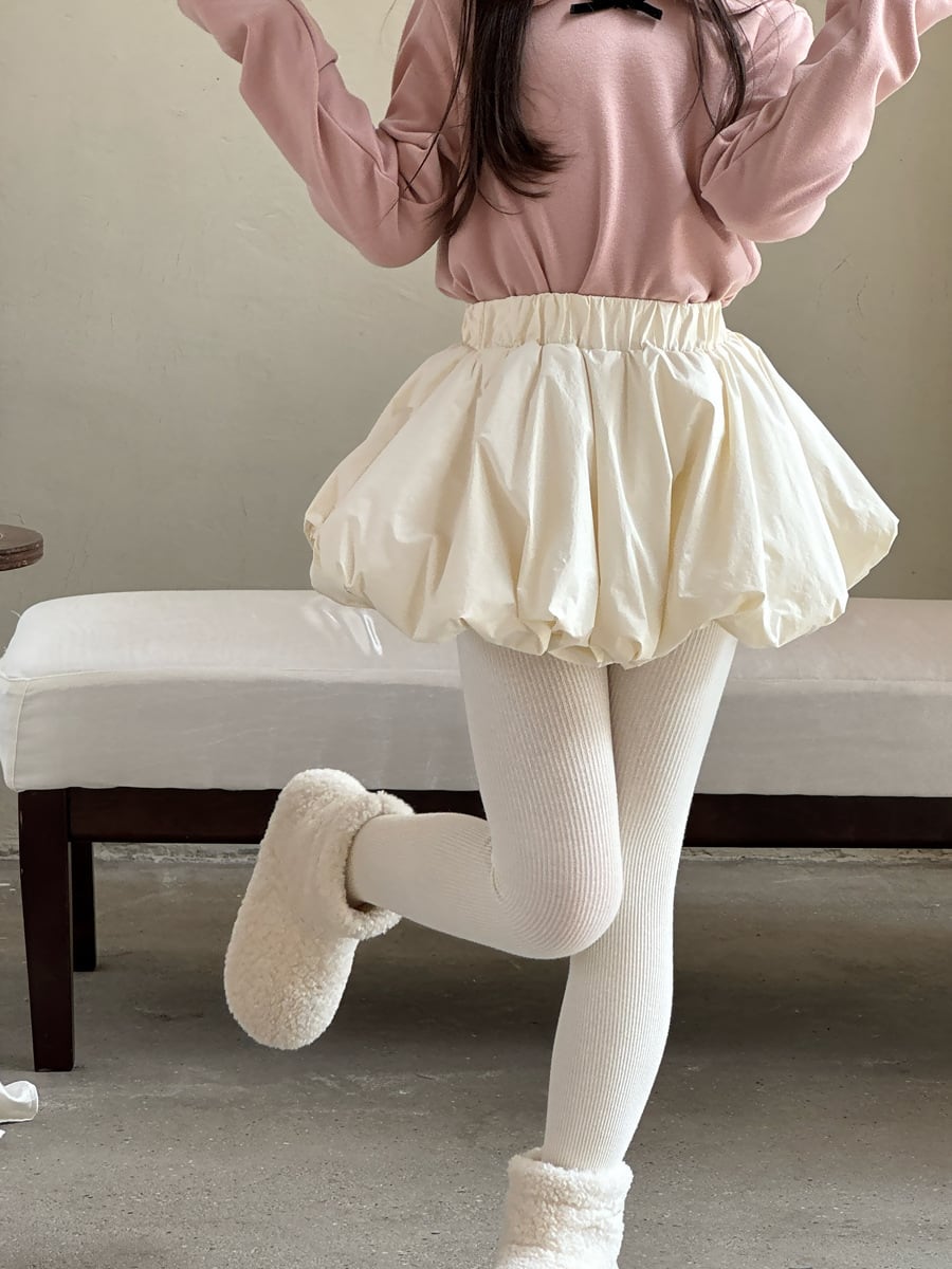 インパン付きアイボリーバルーンスカート