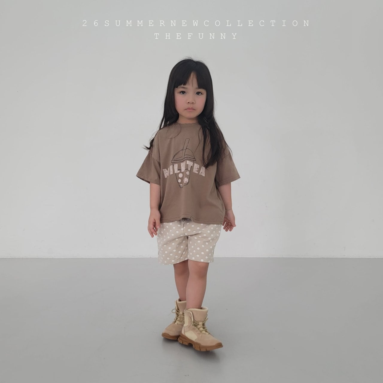 THE FUNNY】ミルクT ブラウン（80~120cm） | 韓国子供服 OsedOn (オセドン)