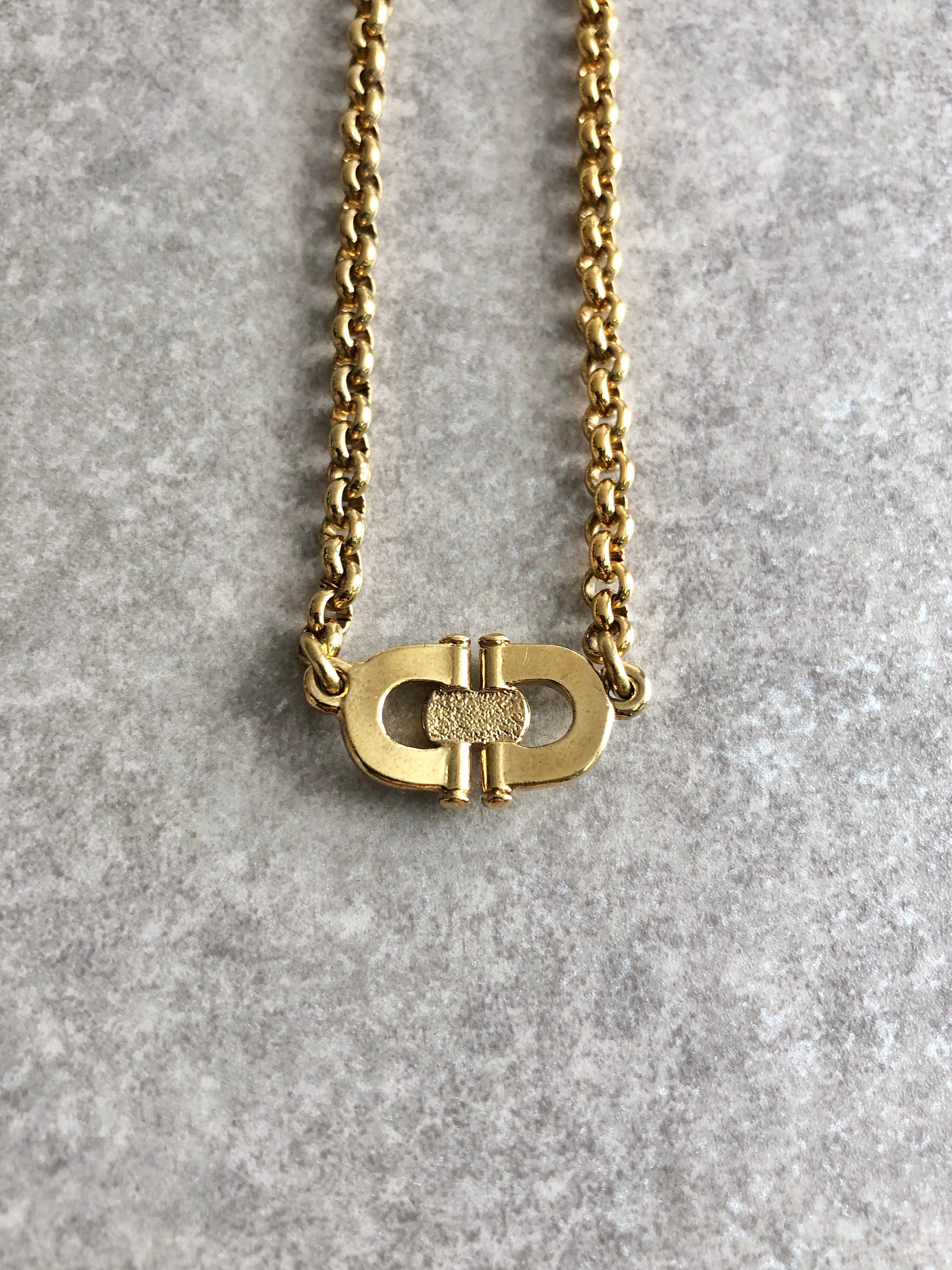 CELINE セリーヌ ネックレス ゴールド ホースビット vintage
