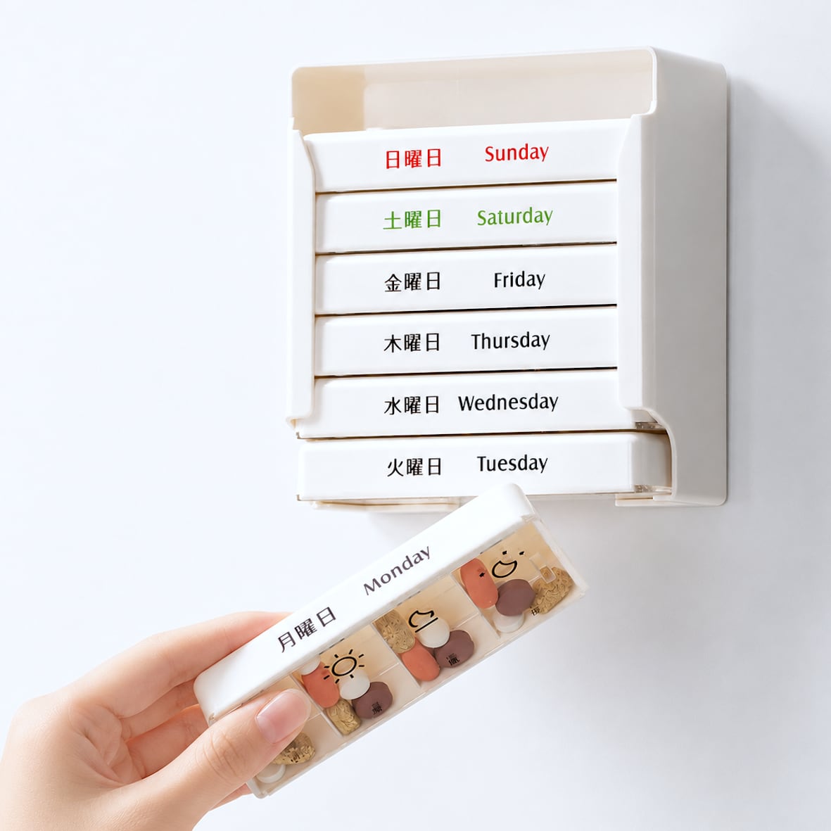 7DAYS 携帯用ピルケース ホルダー