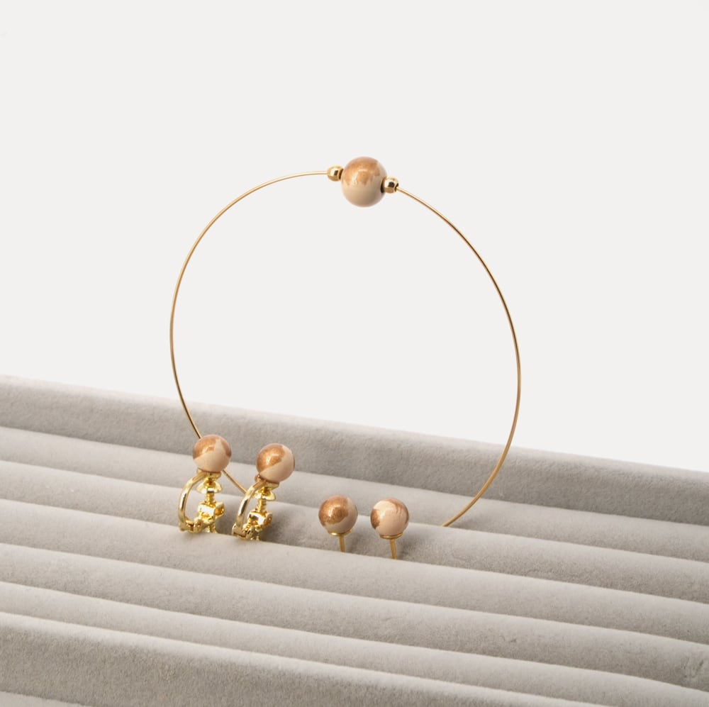 '70 ブレスレット　イヤリング　セット 楽天市場】Irise coffret イリスコフレ 天然石 7種類 K10 ゴールド