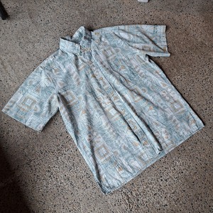 90's~ reyn spooner ボタンダウン ハワイアンシャツ used [206131]