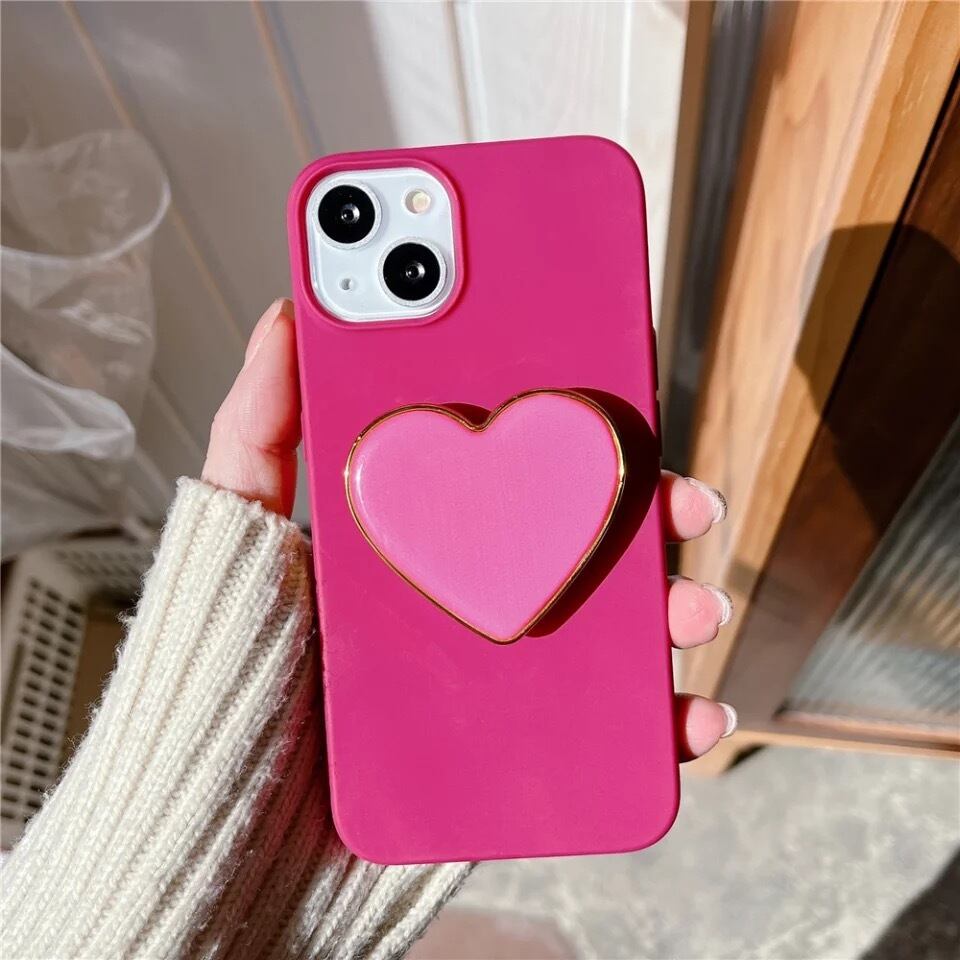 送料無料 予約商品 0117 ピンク ハート レッド グリップトック 大人可愛い シンプル Iphoneケース スマホケース Selectshop Aya