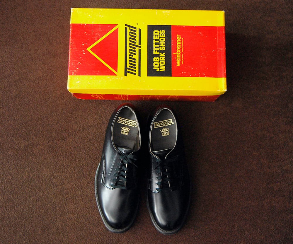 60s DEAD STOCK THOROGOOD WORK SHOES 7.5D | SECOND TIME GLORY 60s DEAD STOCK THOROGOOD WORK SHOES 7.5D | SECOND TIME GLORY