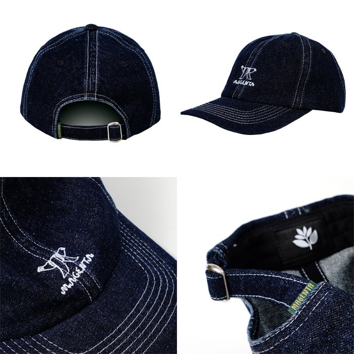 MAGENTA マゼンタ キャップ 帽子 スケボー SU24 BIRD DENIM DAD HAT