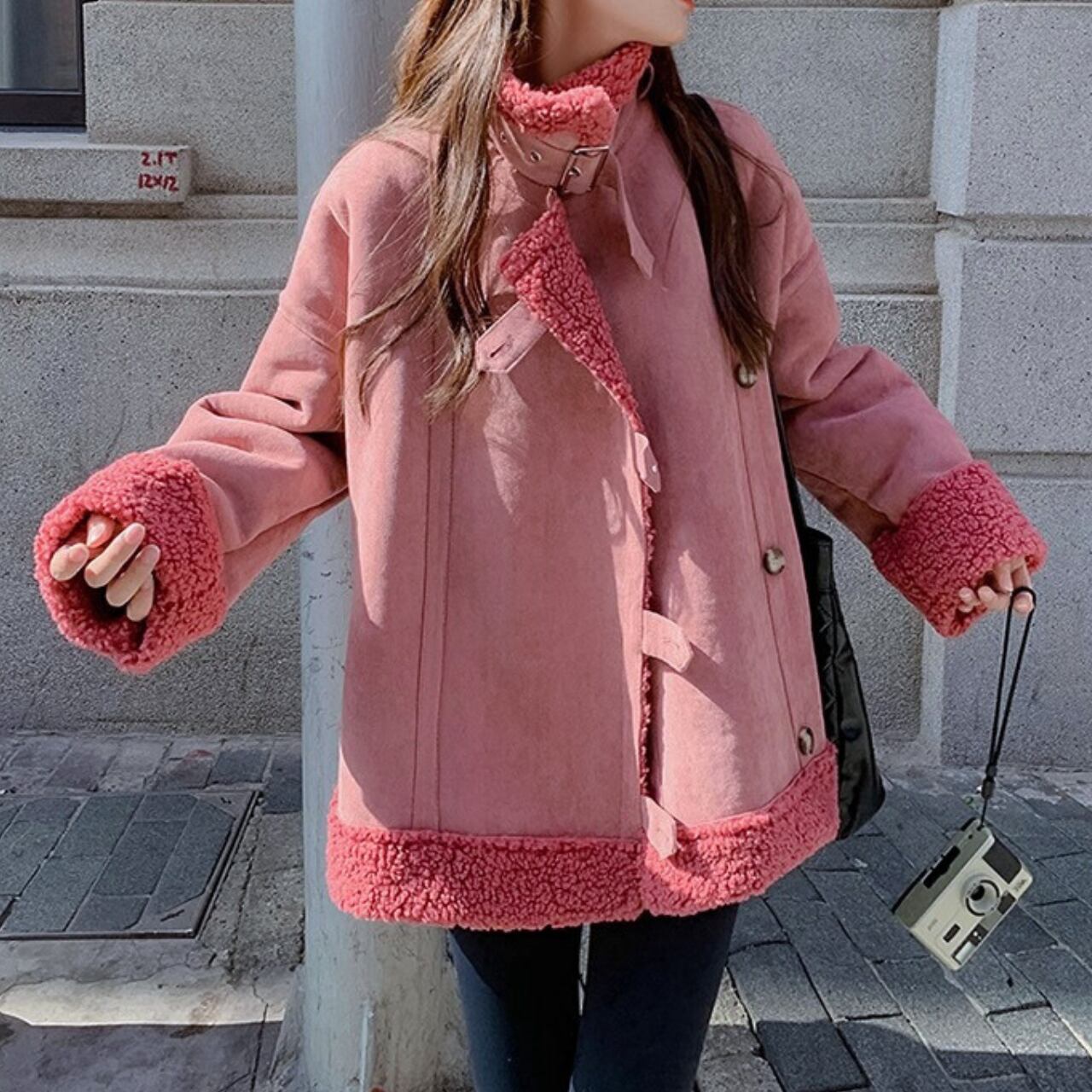 ベリーフェイクムートンボアジャケット R01465