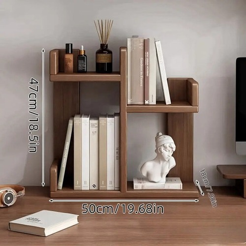 本棚 木製 デスク収納 木製 小物収納 書類収納 幅50cm ディスプレイラック 収納棚 ヴィンテージ 北欧