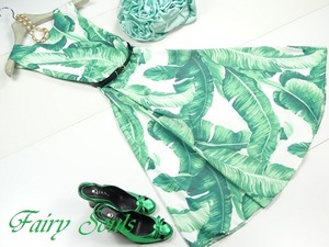 ★送料無料★11号(L)☆ベルト付きフレアーワンピース(OPN3177)