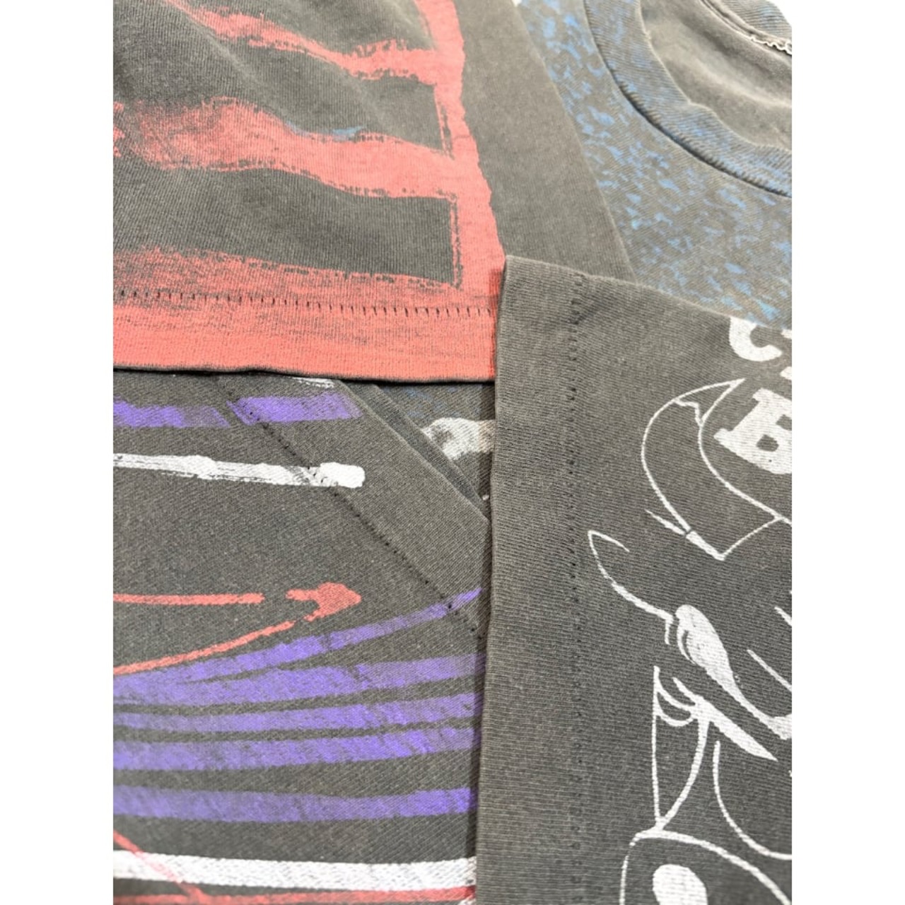 90s MAGIC JOHNSON "Michael Jordan" ALL OVER PRINT Tee Size L程