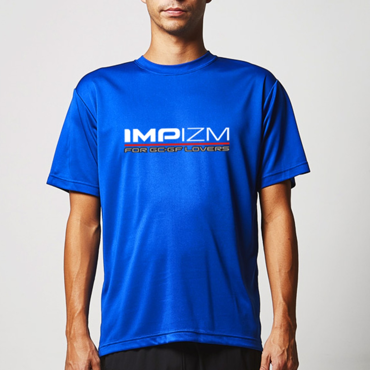 [IMPIZM]ベアとペアTシャツRed line／Blue (DryT)