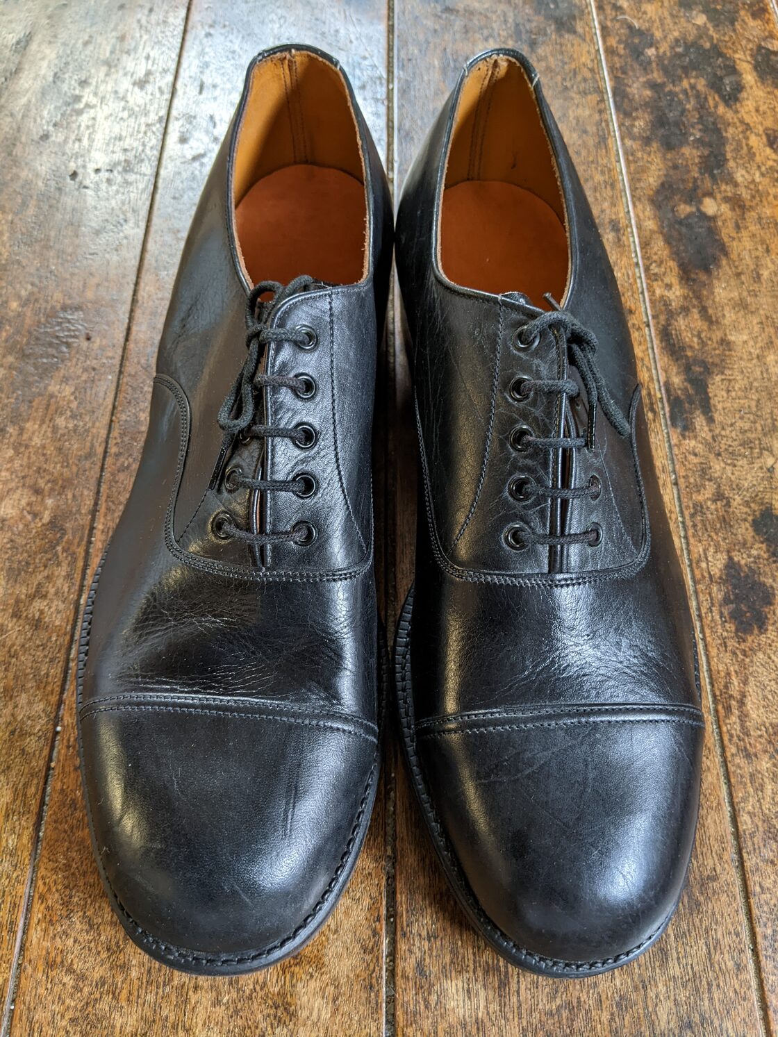 レア 新品 ☆ 〜 2 30 s イギリス 軍 レザー サービス シューズ 革 皮  