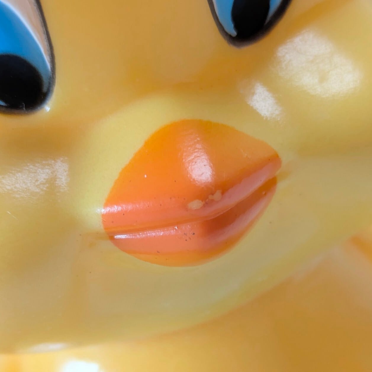 ☆VINTAGE 1976☆【 Looney Tunes / ルーニーテューンズ 】デーキン トゥイーティー ソフビバンク / ソフビ貯金箱〚アメリカン雑貨 アメトイ〛