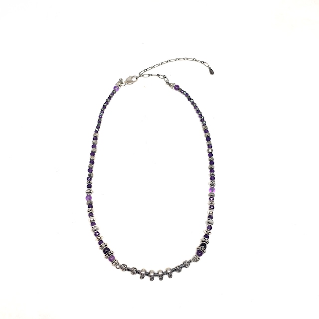 【2022 2nd】gunda<ガンダ>SKULL AMETHYST NECKLACE [スカル アメジスト ネックレス]