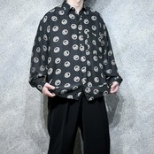 Pegasus pattern silk shirt