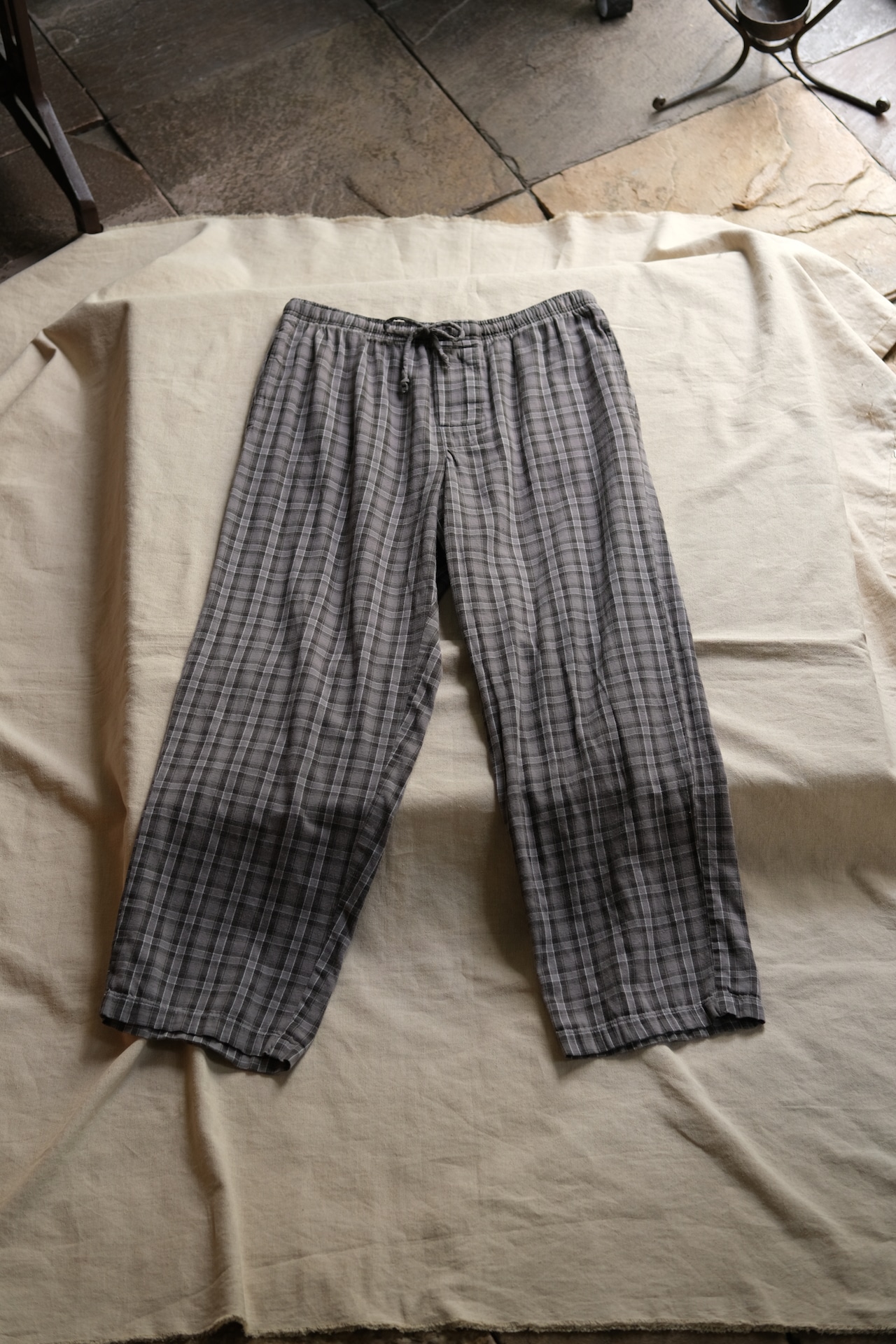 Utah/cotton easy pants/gray,charcoal,white