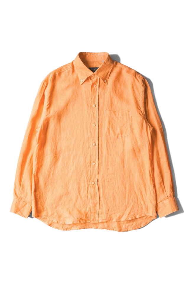 "Wilson & Barrett" Pure Linen Button-Down Collar Shirt Made in ITALY