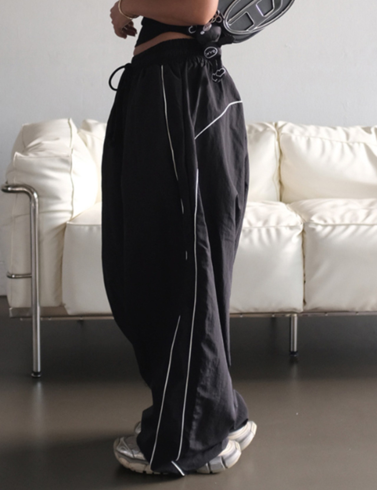 【新作5％OFF・3日間】Line-Banding Wide Pants _3colors