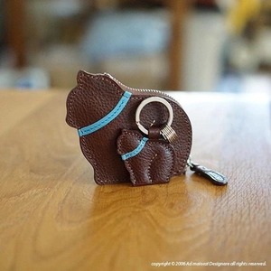 ふっくらした子猫のキーリング・ブラウン×サックス