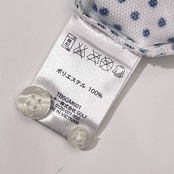 FILA GOLF フィラ ゴルフ ドット柄 BD ボタンダウン 半袖 ポロシャツ M/メンズ