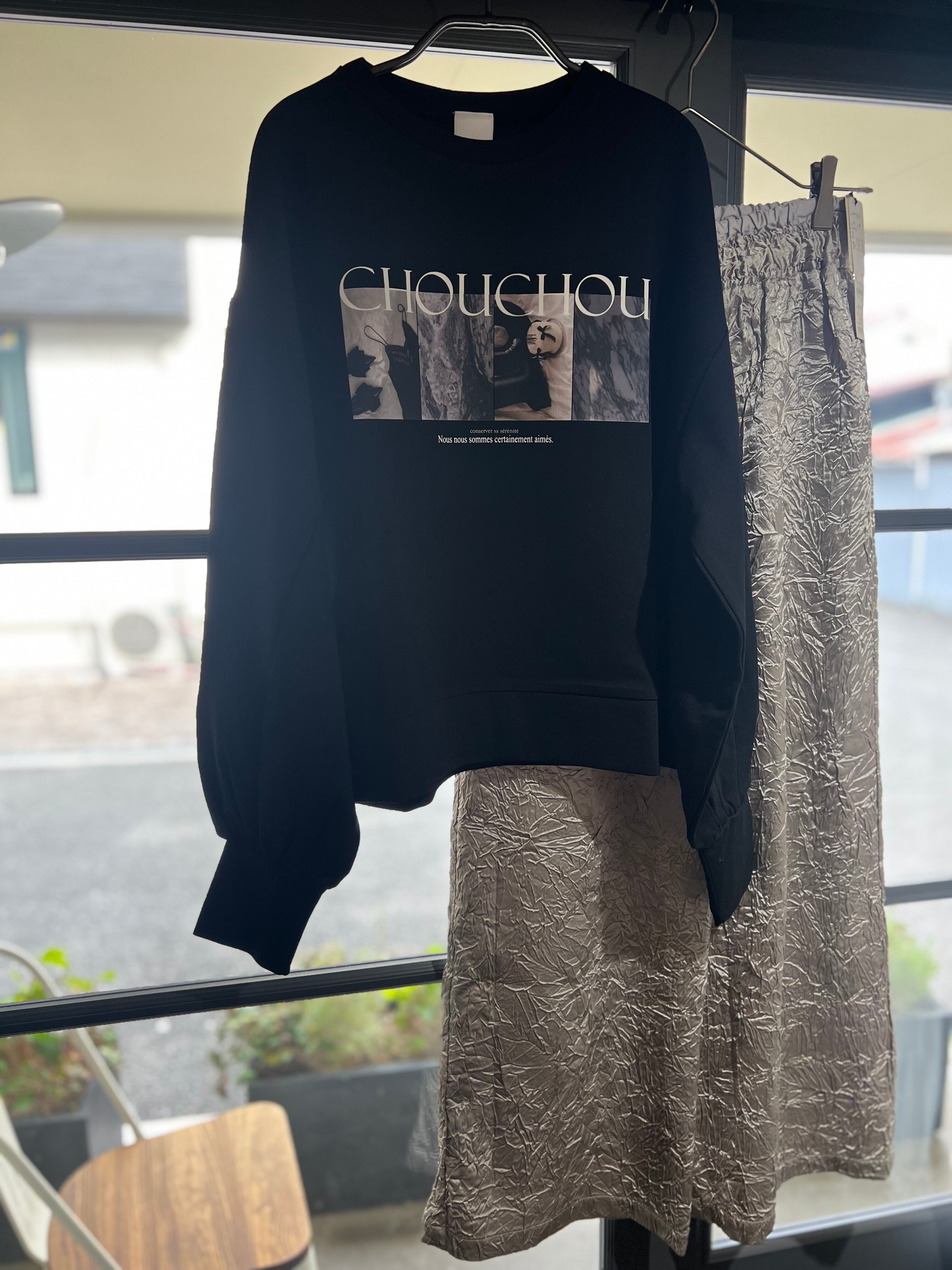 【 SELECT】フォト×ロゴボリューム袖ロンT 980-23104