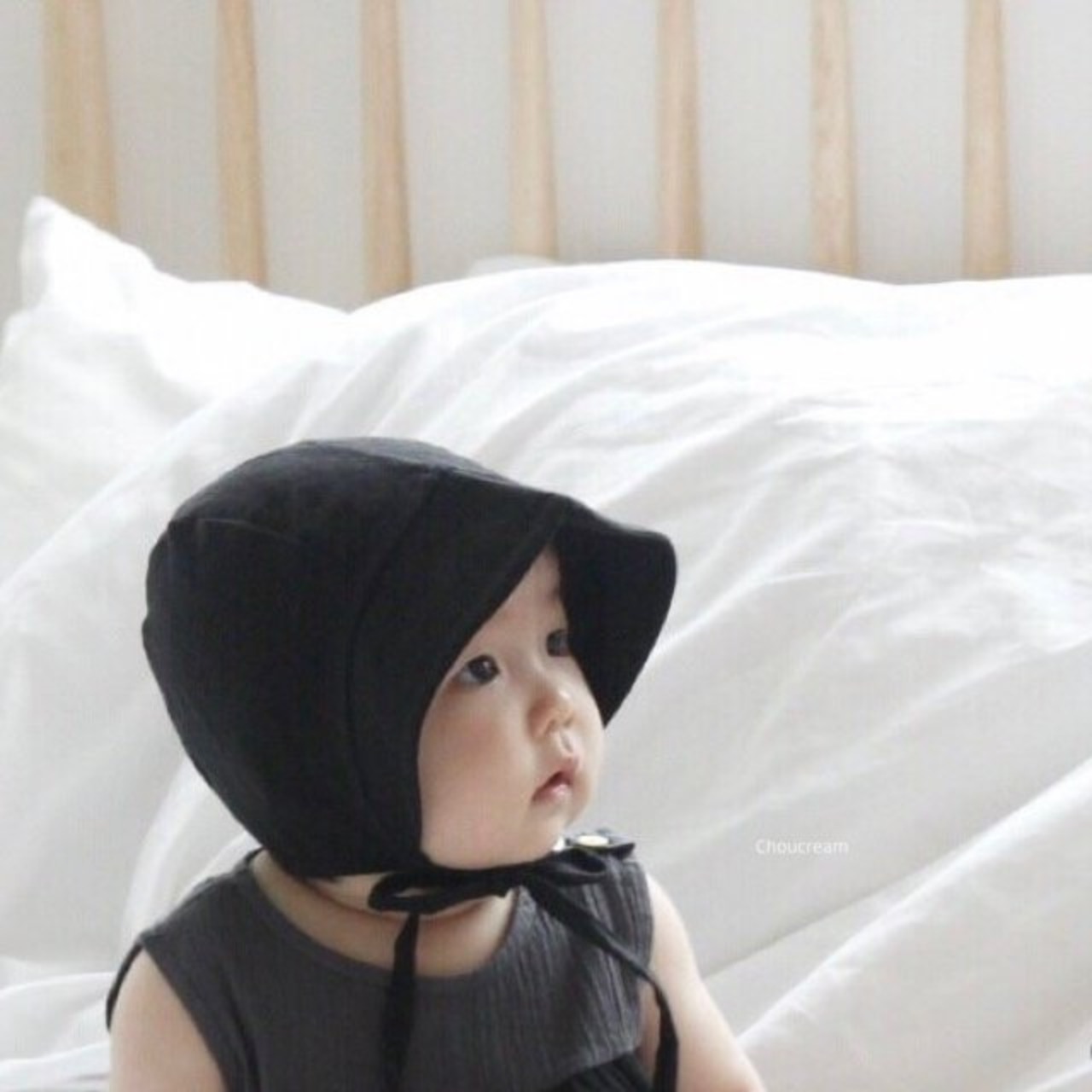 [choucream] Linen Bonnet / [슈크림] 린넨보넷