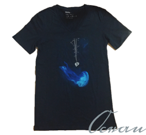 Ocean　01 -V neck Tee-【Maya Fennec】