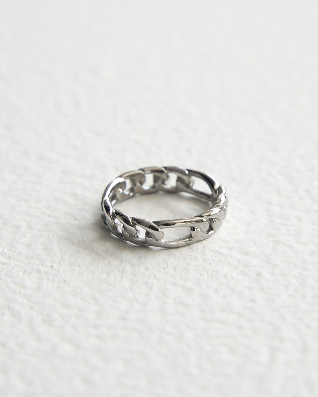 316L Figaro chain ring【SILVER】#r125