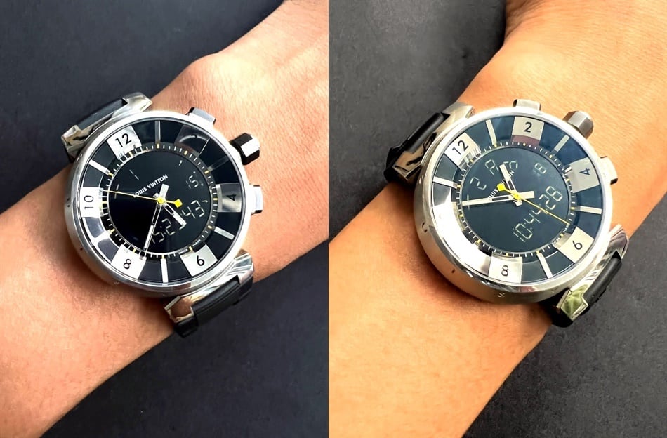 LOUIS VUITTON ルイヴィトン Tambour IN Black タンブール イン